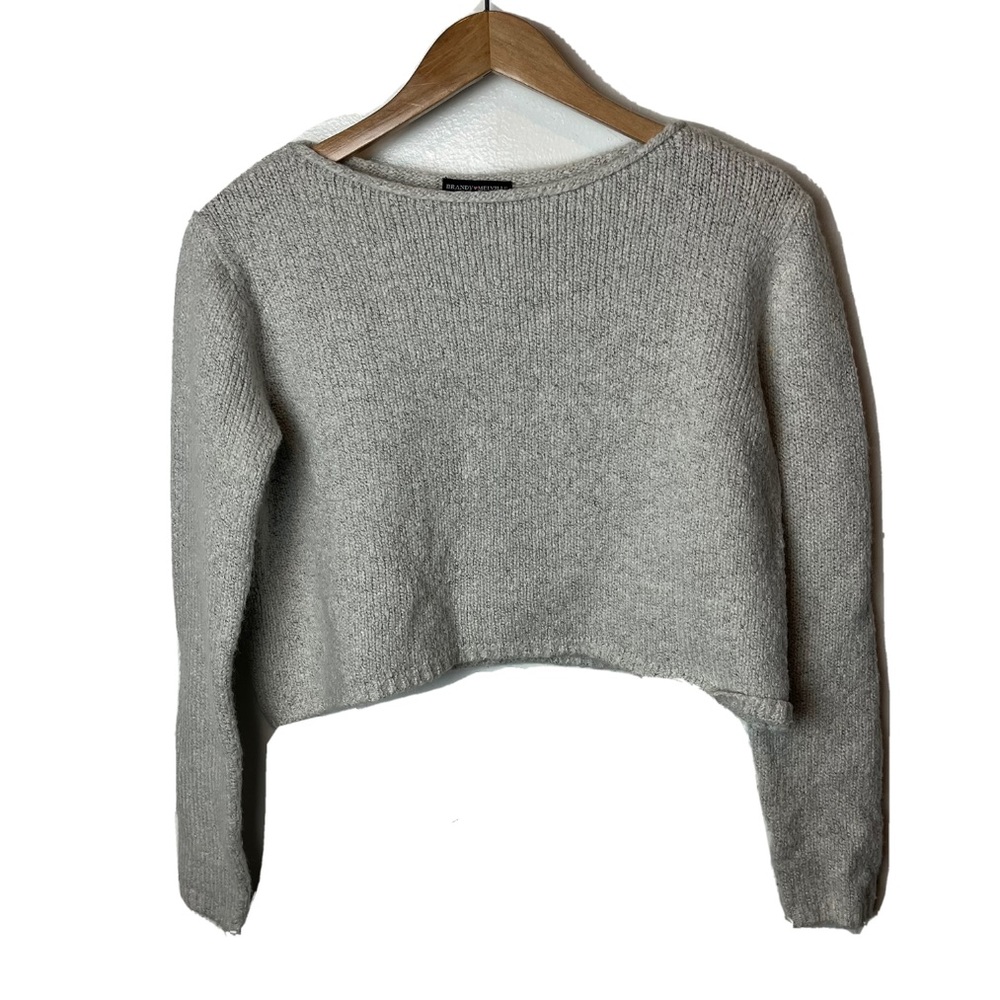 Brandy Melville Gray long sleeve Wool blend pullover sweater Women small